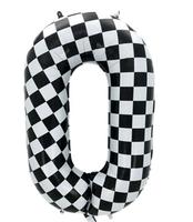Ballon en feuille de 40 pouces sur le thème des voitures de course noires avec des lignes blanches pour les décorations de fête d'anniversaire de garçon et de fille, Noël, Pâques