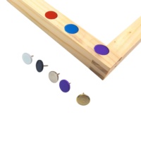 Lot de 100 épingles à broder colorées en métal, forme cercle, simples, pour couture, artisanat DIY, broderie, point de croix, portables