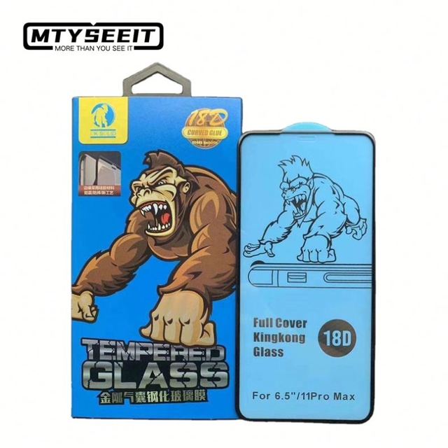 Maxyi King Kong Mobile Tempered Glass 18D airbag clear Bumper Screen Protectors for samsung Itel Tecno Redmi Huawei