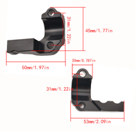 Support de protection de pompe de frein et d'embrayage en aluminium usiné CNC sur mesure de haute précision