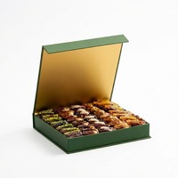 Boîte-cadeau en carton de luxe personnalisée pour la date, emballage de gâteau de Ramadan, emballage de chocolat, emballage de bonbons, ensembles de boîtes-cadeaux