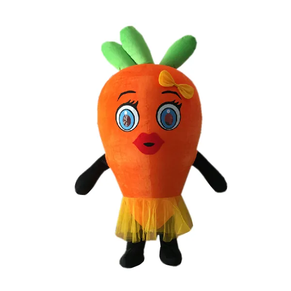 Frucht Dame Karotten Maskottchen Kostüm/benutzer definierte Maskottchen/Maskottchen