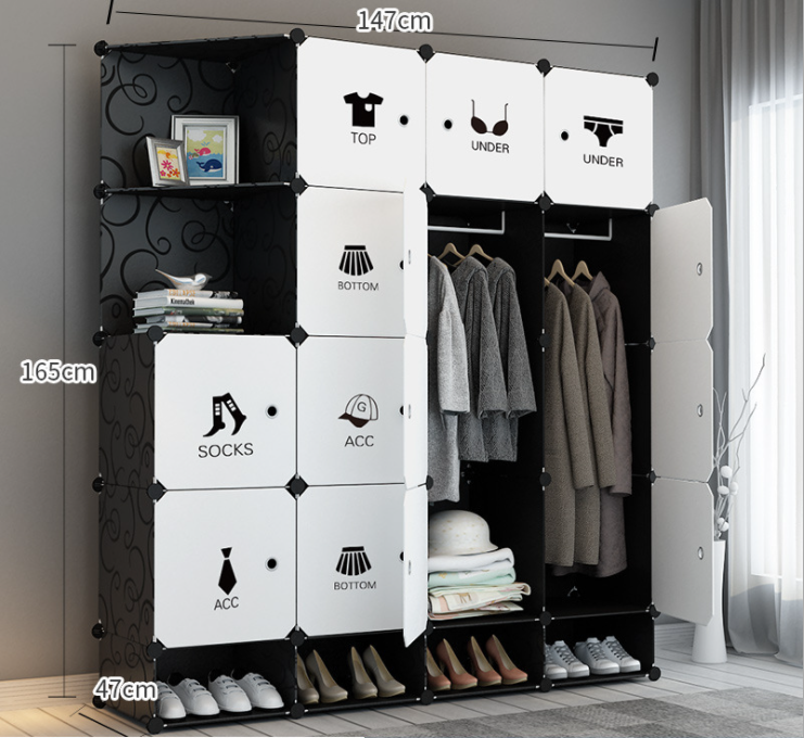 Современная угловая мебель встроенный пластиковый складной детский шкаф-купе органайзер для хранения детской одежды для девочек Шкафы для спальни