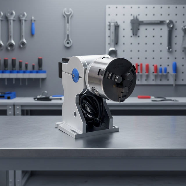 Stable Rotation Laser Engraver Machine Accessory High-Precision Laser Marking Rotary Axis for Laser Marking Parts