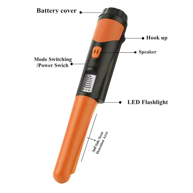 Handheld Metal Detector with LCD Display Treasure Hunting Detector