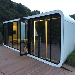Éxito de Ventas 2025 Casa Contenedor de Lujo Tipo Cabaña Apple de 20 y 40 Pies, Villa Modular Prefabricada para Hogar, Oficina y Hotel - Product Image 3