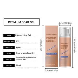 Gel cicatrisant Pro Scar 50g, étiquette privée OEM, silicone de qualité médicale, plat, atténuation des cicatrices, chéloïdes, brûlures, chirurgie - Product Image 3