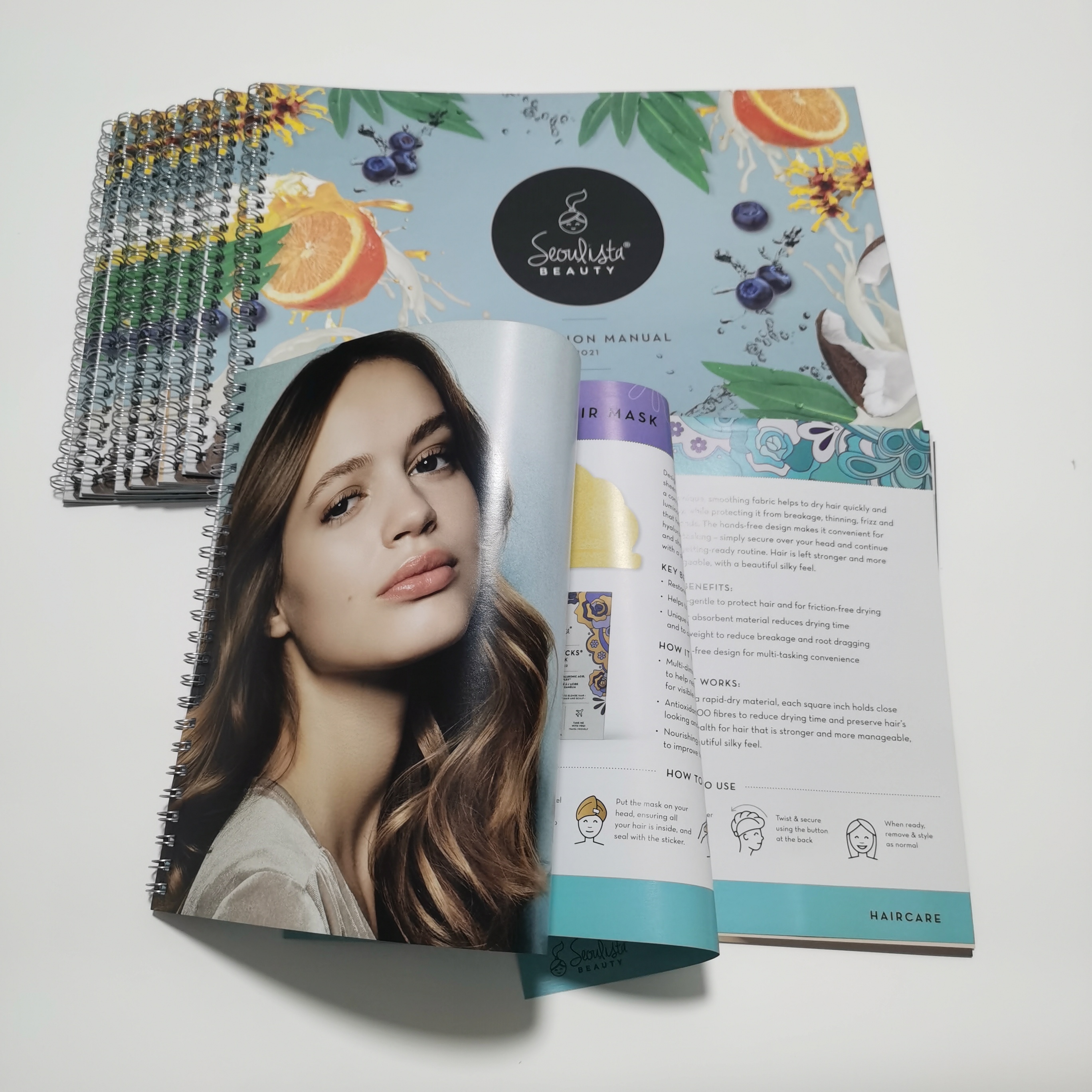 Custom Printing Manual Brochure Booklet Catalogue Wire-O/ Spiral Bound Paper Journal Notebook