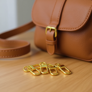 Lucchetti portachiavi ILAN 30 mm color oro, set da 4 pezzi per borse e accessori - Product Image 3