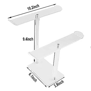 Có thể tháo rời rõ ràng <span class=keywords><strong>Acrylic</strong></span> Headband chủ t Hình dạng tầng tóc phụ kiện tổ chức hairband Vòng đeo tay <span class=keywords><strong>Bangle</strong></span> hiển thị - Product Image 5