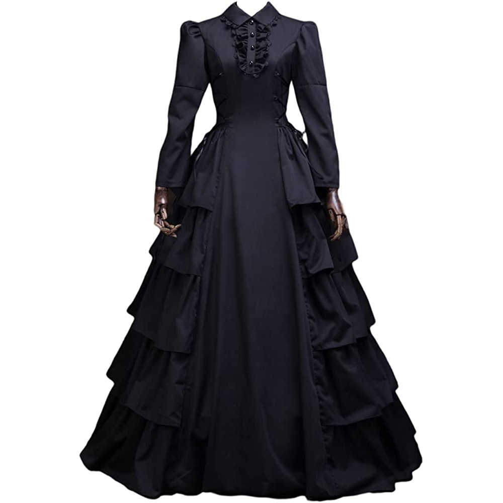 blue dress for baby girl Black Mythical Goddess Gown