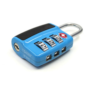 TSA Approved Combination Luggage Lock 3 Digit Zinc Alloy <b>Padlock</b> For Travel Security - Product Image 2