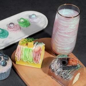 Paillettes comestibles irisées en titane pour cocktails et boissons, couleur arc-en-ciel, qualité alimentaire, non toxiques, poudre scintillante - Product Image 3