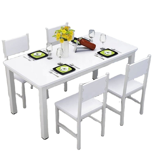 Multifunctional Small Apartment Steel-wood Dining Table and Chair