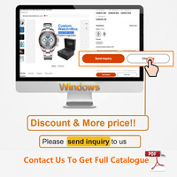 Montre Chronographe à Quartz pour Homme, Faible MOQ, Boîtier en Acier Inoxydable 20mm, Design Simple, Résistante à l'Eau 5 ATM, Échantillon Disponible, Marque Privée