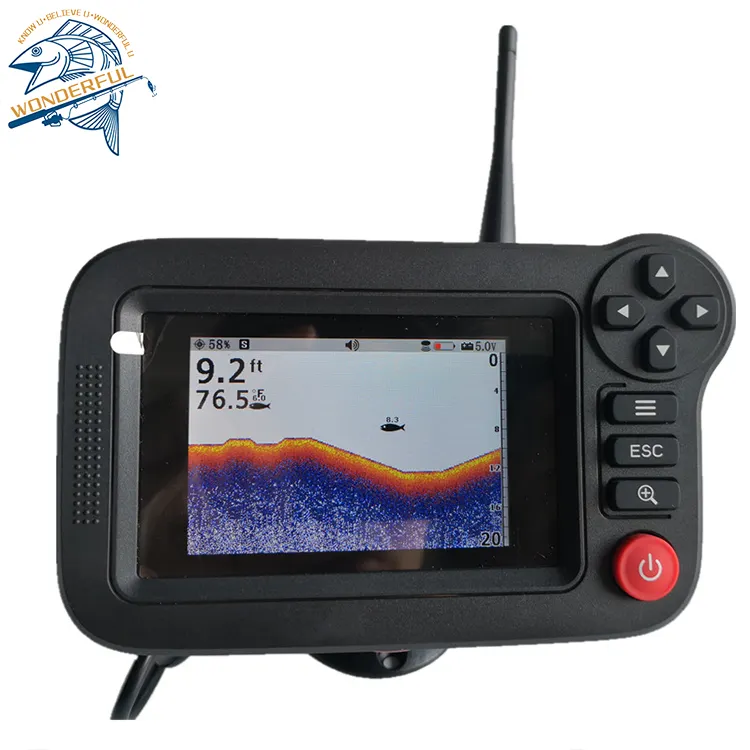 Factory portable 3.5in color screen professional underwater deeper fish finder boat fishing sonar