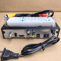 Set Top Box Decoder TV HD Allplay DVB-S2-619 dengan Penerima Digital AC3 1080P, Remote, dan Kabel AV