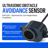 Teknologi Pemrosesan Sinyal Akustik Cerdas A24 Sensor Ultrasonik Jarak 2m untuk Penghindaran Rintangan Pemotong Rumput Robot