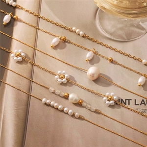 Collana Showfay per Madre Figlioccia, Gioiello Placcato Oro 18K in Acciaio Inossidabile con Perle, Regalo per Madre Figlioccia, Festa della Mamma, Compleanno - Product Image 5