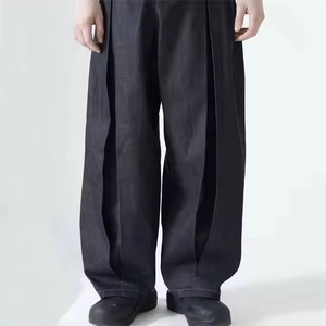 Jean droit en denim selvedge japonais personnalisé pour homme, style Y2K, taille mi-haute, délavé, faible MOQ, OEM, coton brut, vente en gros - Product Image 1