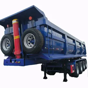 Heavy-duty Rear Dump Truck Box-type Freight Transport Rear Dump Truck Semi-trailer