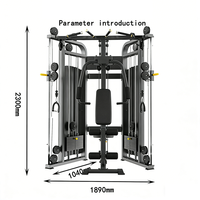 Appareil de musculation professionnel multifonctionnel à double bras de haute qualité pour usage en salle de sport