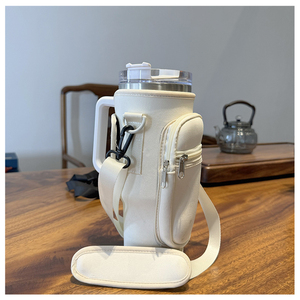 Offre Spéciale – Porte-<span class=keywords><strong>bouteille</strong></span> <span class=keywords><strong>isotherme</strong></span> personnalisé 40 oz pour camping – Housse de transport en néoprène avec sangle pour <span class=keywords><strong>bouteille</strong></span> d'eau et gobelet - Product Image 5