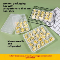 Boîte en plastique jetable à 15 compartiments en PP pour le stockage de wontons, de raviolis et de pâtisseries surgelés, plateau de présentation alimentaire à 15 grilles
