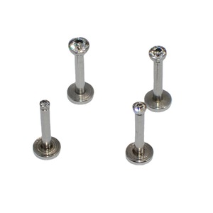 Fashion Stainless Steel CZ Crystal Ear <strong>Ring</strong> Steel Internally Threaded Labret <strong>Rings</strong> Internally Threaded Labret <strong>Monroe</strong> <strong>Lip</strong> <strong>Ring</strong> - Product Image 4