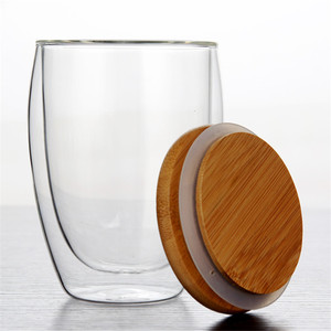 Gobelet en verre à Double paroi incassable, <span class=keywords><strong>2021</strong></span> pièces, avec couvercle, usine - Product Image 1