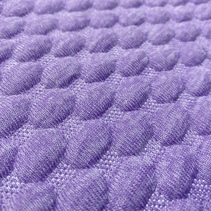 High Weight Thick 500gsm Purple Color Viscose Rayon Mattress Ticking Knitted Fabric