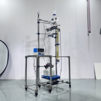Ensemble d'unités de kits de colonne de distillation sous vide de laboratoire électrique avec entonnoir à rapport de reflux électromagnétique colonne de distillation de rectification
