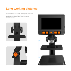 Microscopio <span class=keywords><strong>digital</strong></span> portátil para reparación de teléfonos móviles, dispositivo <span class=keywords><strong>digital</strong></span> de 1080P con pantalla LCD de 4,3 pulgadas, modelo P110 - Product Image 1