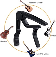 Kit d'accessoires pour guitare - Ensemble trois-en-un avec capo, médiators, cordes, enrouleur de cordes, outil de réglage et accordeur - Fabriqué à Guangdong