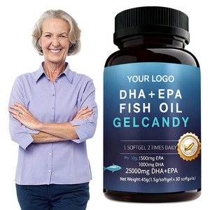 OEM ODM <strong>Omega</strong>-<strong>3</strong> Fish Oil Softgels EPA DHA &amp; Heart Health Vision Support Reduced Memory Improvement <strong>Omega</strong> <strong>3</strong> <strong>1000</strong> <strong>Mg</strong> Softgels - Product Image 1