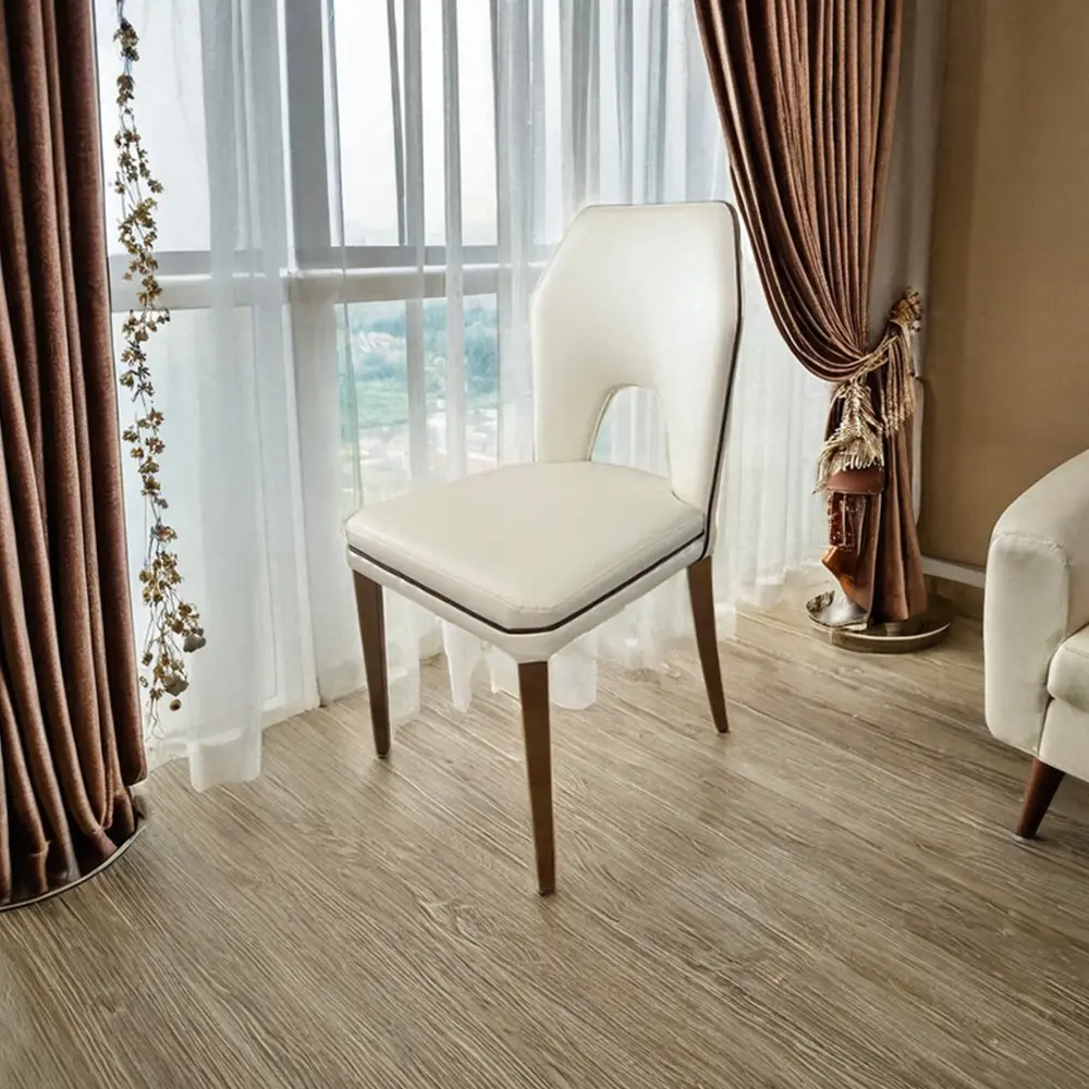 Ghế ăn nhà sử dụng thiết kế hiện đại trắng vải da tùy chỉnh sắt nhà hàng khách sạn rượu Bar Chất lượng cao ghế