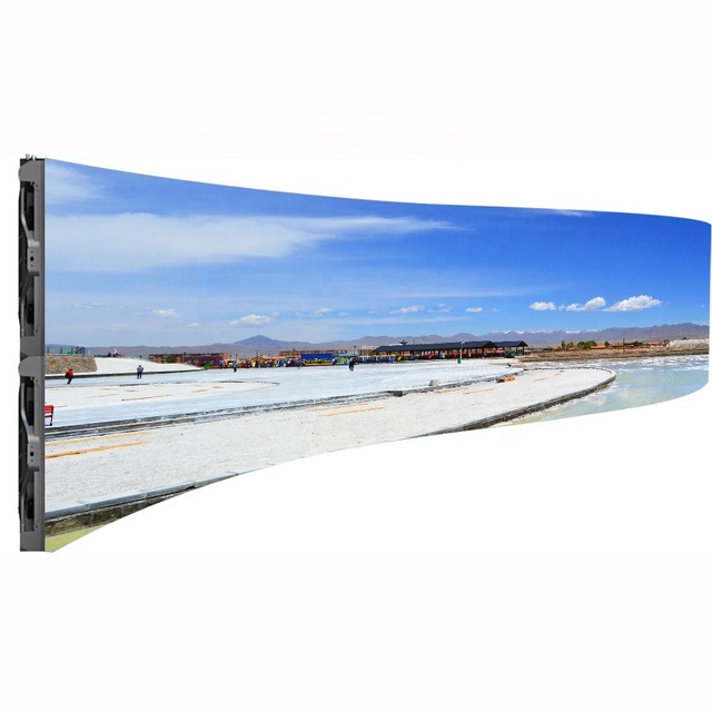 Flexible LED TV Display P2-P5 Indoor Curved Folding TV Screen with 3840Hz Refresh Rate 800 Nits Brightness Full Color