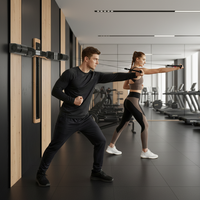 Equipo de Fitness Inteligente Multifuncional Digital Inalámbrico con Diseño Plegable y Batería Recargable para el Hogar, Oficina y Gimnasio