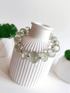 Nouveau bracelet classique minimaliste en pierres naturelles de 4/5/6 mm, cristaux de guérison, améthystes, quartz vert, jades, bijoux, cadeau - Product Image 6