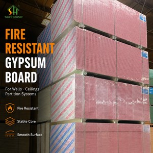 Panneaux de plâtre ignifuges ASTM E119 à <span class=keywords><strong>prix</strong></span> de gros pour murs de bâtiments résistants au feu - Product Image 1