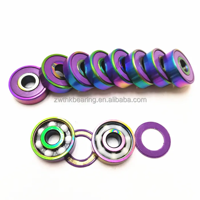 Hot sale colorful skateboard bearings 608 627 608-2RS cool Decorations bearing 608