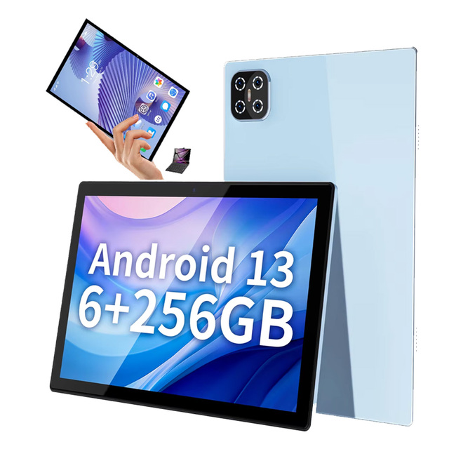 New 2026 10.1" Rugged Tablet Android 13 Large Screen RAM 6GB Storage 256GB 5G GSM Dual SIM Quad Core Tablet PC for Kids