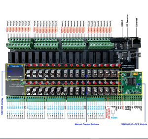 킨코니 공식 스토어 A32 Pro <span class=keywords><strong>ESP32</strong></span> 이더넷 RS485 4G 릴레이 모듈 32CH 릴레이 2CH 조광기 LCD MQTT HTTP TCP ESPhome - Product Image 4