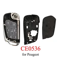 Coque de clé de voiture télécommandée modifiée à 2/3 boutons pour Peugeot 107 207 307 307S 308 407 607 Citroën C2 C3 C4 Fob VA2/HU83 Ce0523