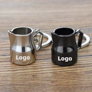 Portachiavi in Lega di Zinco 3D Personalizzato con Logo, Mini Moka, Tazza da <span class=keywords><strong>Caffè</strong></span>, Secchiello, Portachiavi in Metallo a Tema <span class=keywords><strong>Caffè</strong></span> - Product Image 2