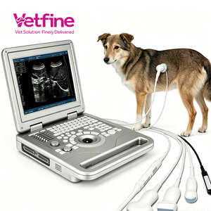 Equipo <span class=keywords><strong>de</strong></span> Diagnóstico Ultrasónico Veterinario Portátil en Blanco y Negro para Clínica Veterinaria - Product Image 1
