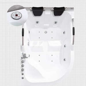 Baño de hotel moderno Bañera de hidromasaje de aire Cómoda bañera de masaje de baño doble multiusos - Product Image 3