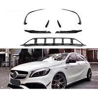 Nouveau pour Mercedes Benz Classe A W176 LCI 2016-2018 Sport Noir Brillant Plastique A45 AMG Séparateur de Pare-chocs Avant