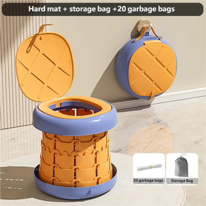 Urinoir portable pliable pour enfants en plastique PP, robuste et à motifs, pour voiture, camping et extérieur, outil d'apprentissage de la propreté durable - Product Image 3