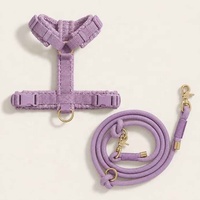 Harnais pour chien en tweed personnalisé en forme de Y avec laisse mains libres, ensemble de promenade réglable pour distributeurs, détaillants, fournisseurs OEM ODM